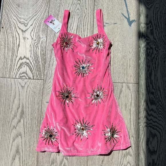 Oceanus Swimwear Callie Dress Pink Sz S - Picture 2 of 6